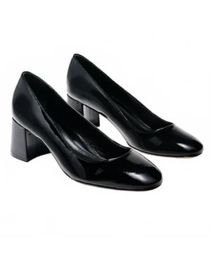 Marion Parke Block Heel Pumps - Black
