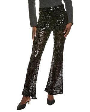 Endless Rose Flared Sequins Pant - Black