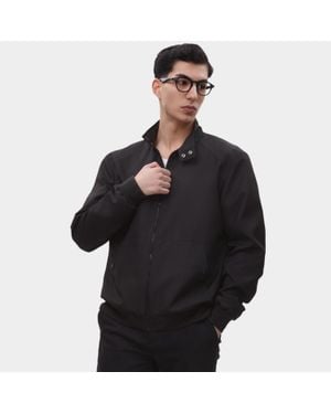 Rokka&Rolla Bomber Jacket Full Zip Windbreaker - Black