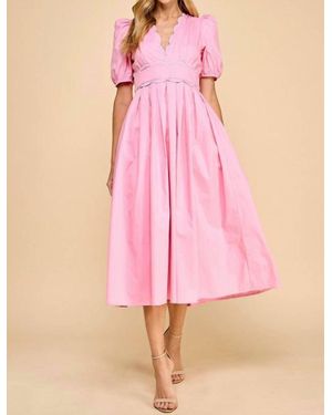 TCEC Glorious Day Midi Dress - Pink