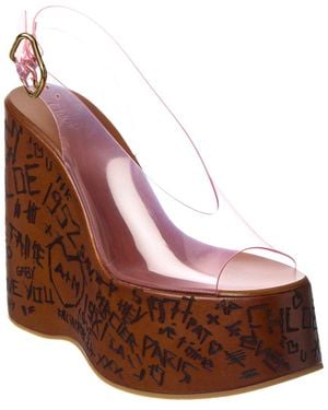 Chloé Maxime Tpu Wedge Sandal - Brown