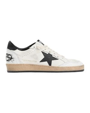 Golden Goose Nappa Leather Ball Star Sneakers - White