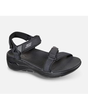 Skechers Go Walk Arch Fit Cruise Around Walking Sandals Rhs4144 - Black