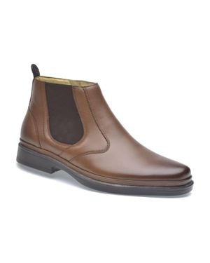 Pazstor Boots Lambskin Leather Traditional - Brown