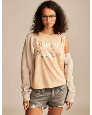 Lucky Brand Born Lucky Classic Crew - Natural