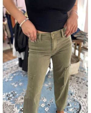 OAT New York High Rise Straight Cargo - Multicolor