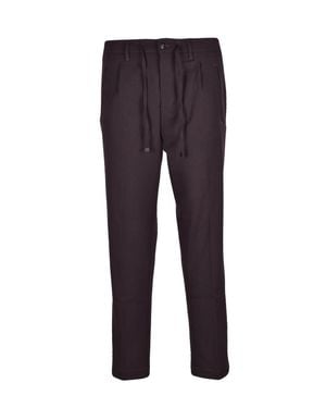 Officina 36 Pleated Stretch Viscose-Blend Technical Pants - Blue