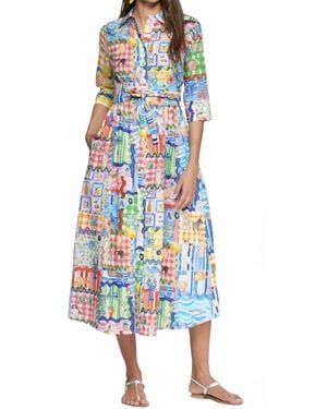 Vilagallo Capri Long Dress - Multicolor