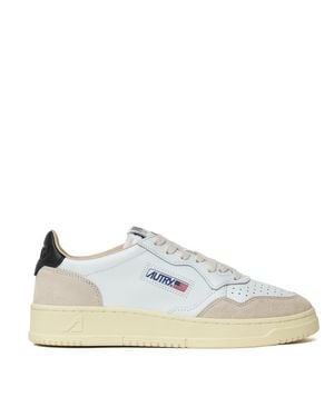 Autry Medalist Low Leather Suede Sneakers - Blue