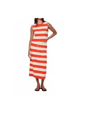 Wishlist Striped Knit Skirt - Red