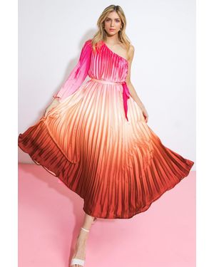 TRUEDAMES You'Re My Lover Woven Midi Dress - Pink