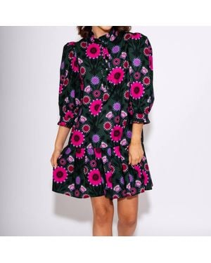 Ivy Jane Pleated Hem Dress - Black