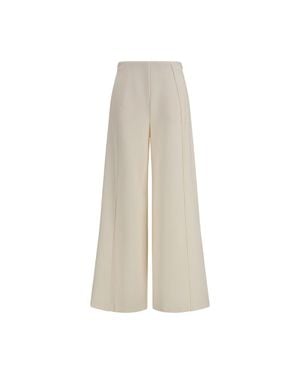 Max Mara Pure Polyamide Fla Pants - Natural