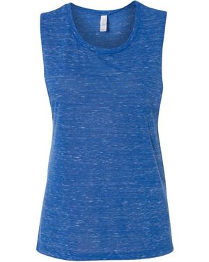 Bella Canvas Flowy Scoop Muscle Tank - Blue