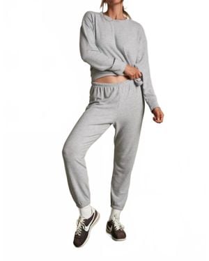 PERFECTWHITETEE Marcie Brushed Sweater Pants - Gray