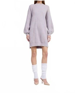 En Saison Sequin Knit Mini Dress - Gray