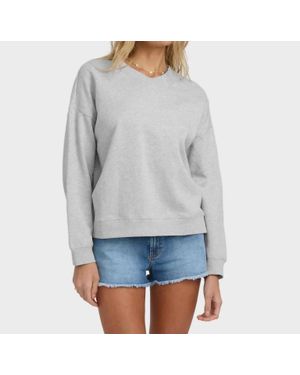 Billabong Cambridge V-Neck Sweatshirt - Gray
