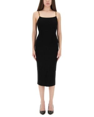 Michael Kors Slim Fit Longuette Dress - Black