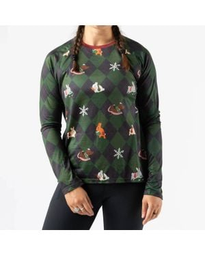 Rabbit Holiday Long Sleeve Ez Tee - Green