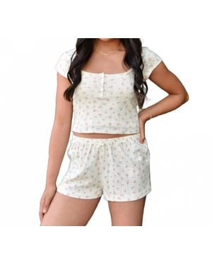 8apart Tommie Ribbon Bow Shorts - White