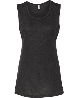 Bella Canvas Flowy Scoop Muscle Tank - Black
