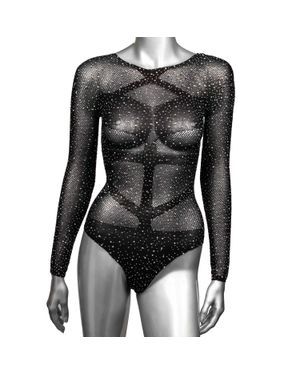 CalExotics Radiance Long Sleeve Body Suit - Black