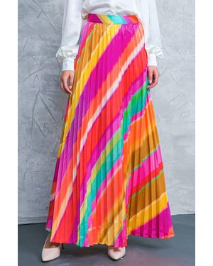 TRUEDAMES Dramatic Dreams Woven Skirt - Multicolor