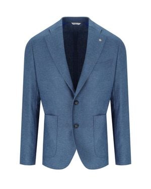 Manuel Ritz Carta Da Zucchero Single-Breasted Jacket - Blue
