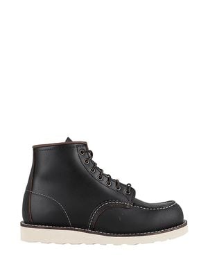 Red Wing Classic Moc Prairie Leather Ankle Boots - Black