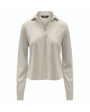K-Way Grenerie Cotton Silk Blend Jersey Shirt - Gray