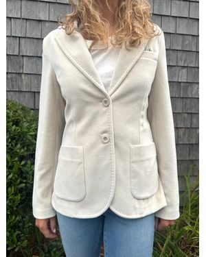 Circolo 1901 Velvet Slim Fit Jacket - Natural