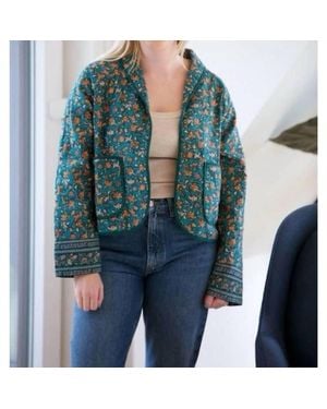 Trovata August Floral Jacket - Blue