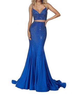 Alyce Paris Two-Piece Prom Dress - Blue