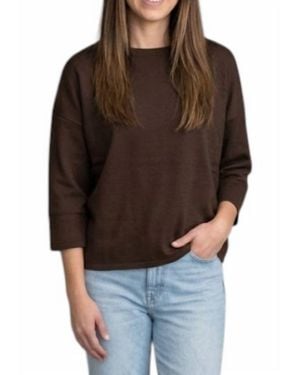 Yelete So Relaxed Ultra Comfy Top - Brown