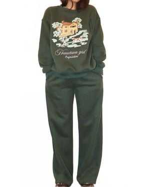 Bailey Rose Hometown Girl Sweatpants - Green