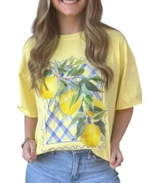 Southern Grace Squeeze The Day Graphic Tee - Gray