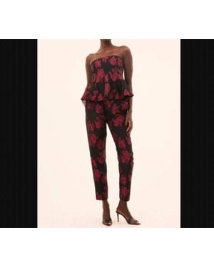 MISA Los Angles Piper Holiday Peplum Top - Black
