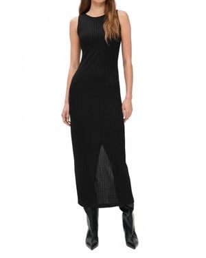 Rag & Bone Natalia Boatneck Midi Dress - Black