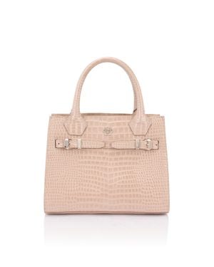 Philipp Plein Small Shopper Bag Cocco - Pink