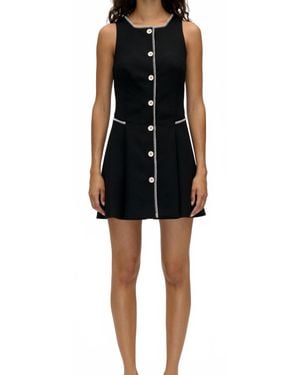 Stine Goya Sleeveless Button-Up Mini Dress - Black