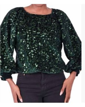 Emily Mccarthy Celeste Crop Top - Green