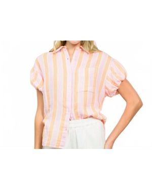 Ivy Jane The Cabana Gauze Camp Shirt - Pink