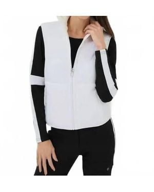 Anatomie Terry Reversible Puffer Vest - White