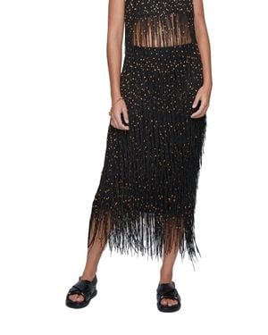 Anna Quan Kitty Midi Skirt - Black