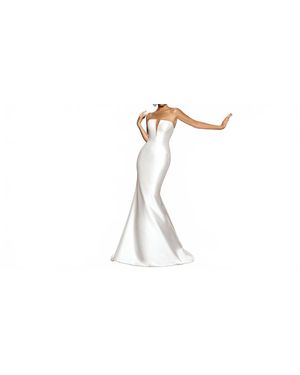 Kitty Chen Couture Mckenna All Over Satin Dress - Black