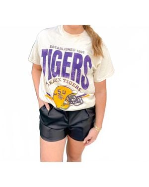 Livy Lu Geaux Retro Tee - Blue