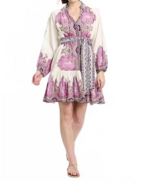 Miss June Paris Isabella Mini Dress - Pink