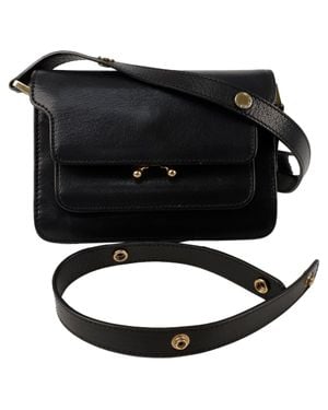 Marni Soft Trunk Mini Shoulder Crossbody Bag - Black