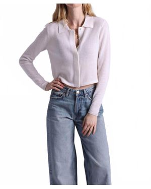 Minnie Rose Southern Collared Cardigan - Blue