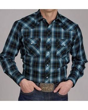 Roper Classic Snap Western Shirt - Blue